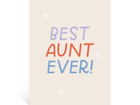 Best Aunt Ever Greeting Card Hot on Sale