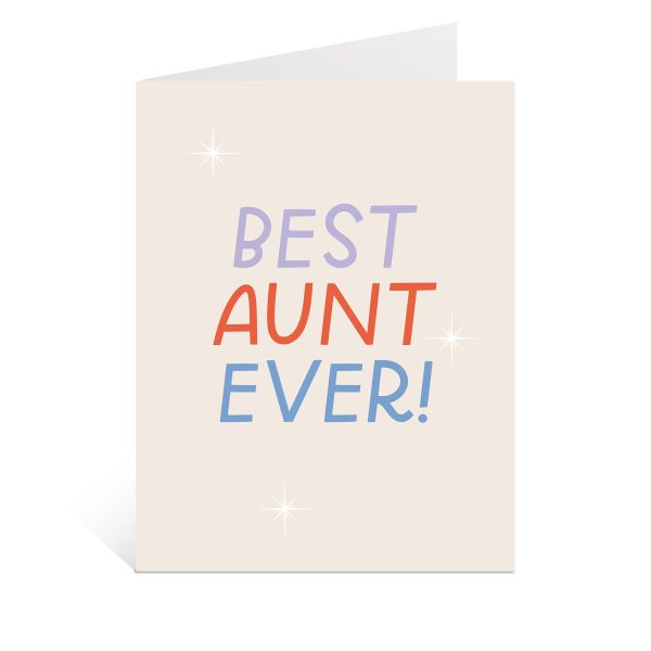 Best Aunt Ever Greeting Card Hot on Sale