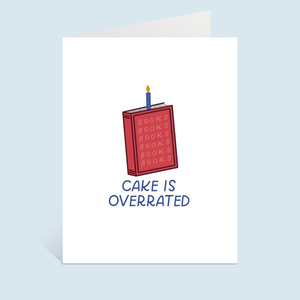 Books Over Cake Greeting Card Cheap