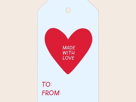 Made With Love Gift Tag Set Discount