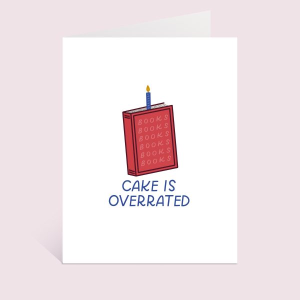 Books Over Cake Greeting Card Cheap