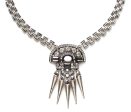 Boho Spike Necklace- Silver Online Sale