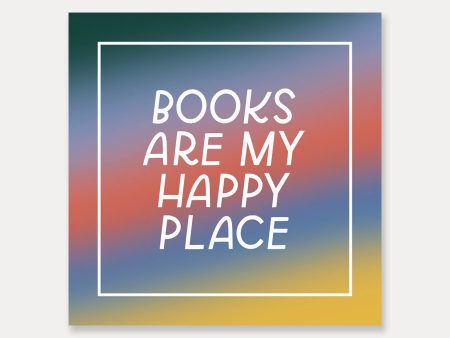 Books Are My Happy Place Sticker Supply