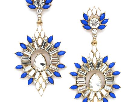 Royally Blooming Crystal Statement Earrings Online