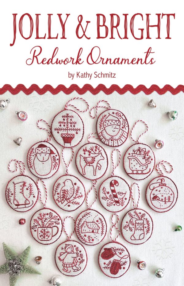 Jolly & Bright Redwork Ornaments Online Sale