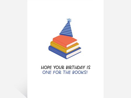 Birthday Books Greeting Card on Sale