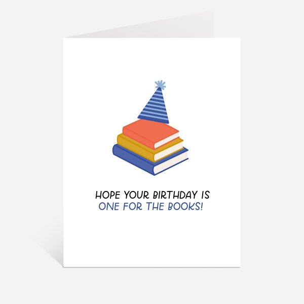 Birthday Books Greeting Card on Sale