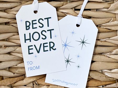 Best Host Ever Gift Tag Set Hot on Sale