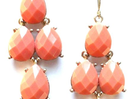 Peach Gemstone Earrings Online Hot Sale