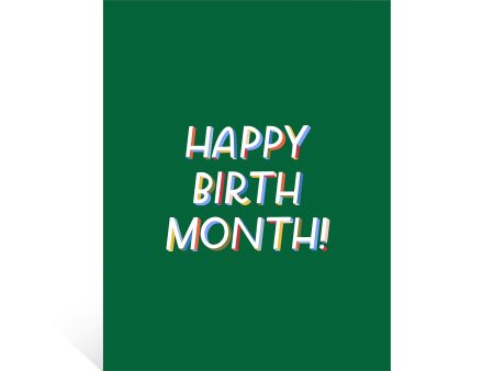 Happy Birth Month Card on Sale