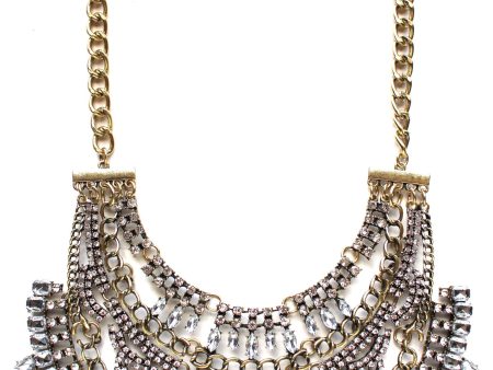 Tribal Royalty Crystal Bib Necklace Online Sale