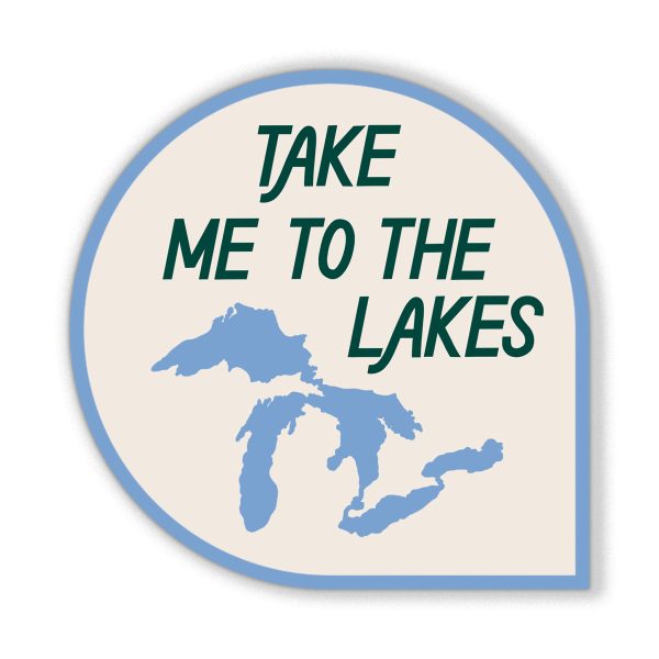 Take Me To The Lakes Sticker For Cheap