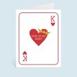 King Of My Heart Greeting Card Online Sale