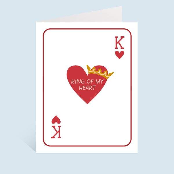 King Of My Heart Greeting Card Online Sale