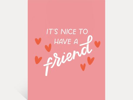 It s Nice To Have A Friend Swiftie Galentine Card on Sale