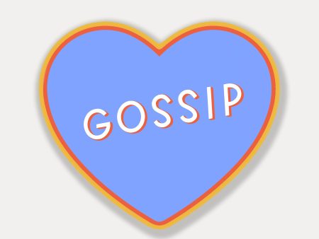 Gossip Heart Vinyl Sticker For Sale