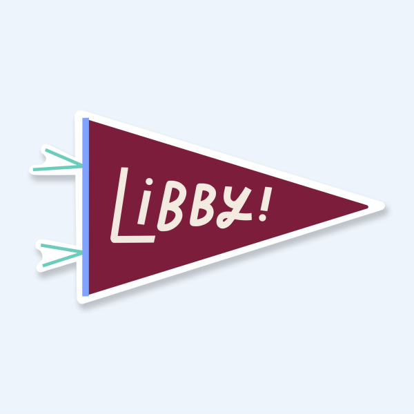 Libby Pennant Sticker Online