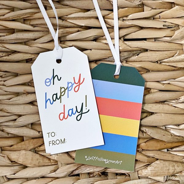 Oh Happy Day Gift Tag Set Cheap