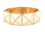 Pyramid Bangle Bracelet- Ivory For Sale