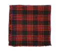 Mad For Plaid Blanket Scarf- Black Red For Discount