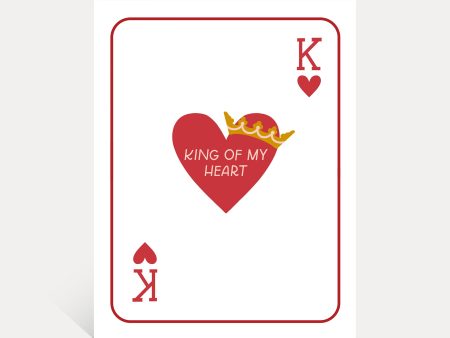 King Of My Heart Greeting Card Online Sale