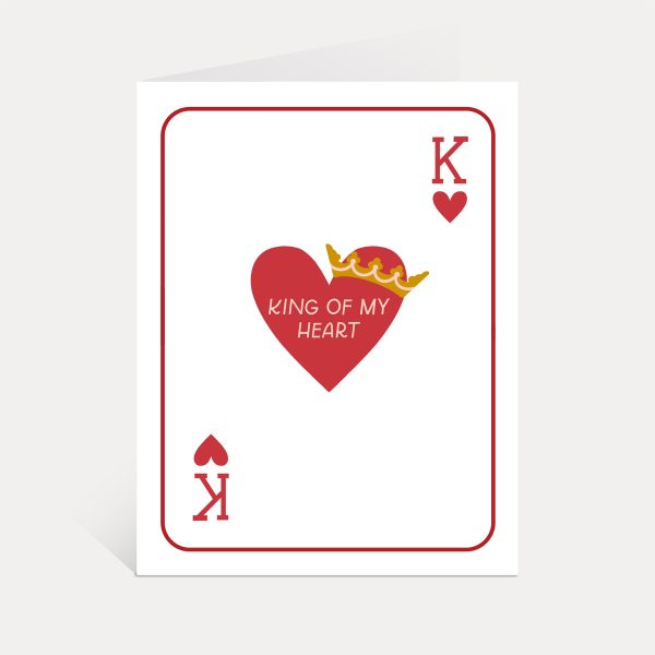 King Of My Heart Greeting Card Online Sale