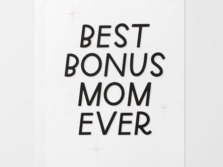 Best Bonus Mom Ever Card Online Sale