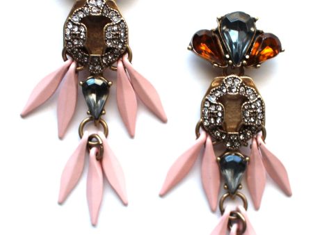 Pretty Pale Pink Statement Earrings For Cheap