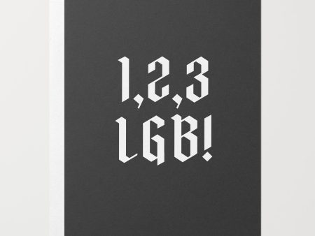 1, 2, 3 LGB! Reputation Greeting Card Online Sale