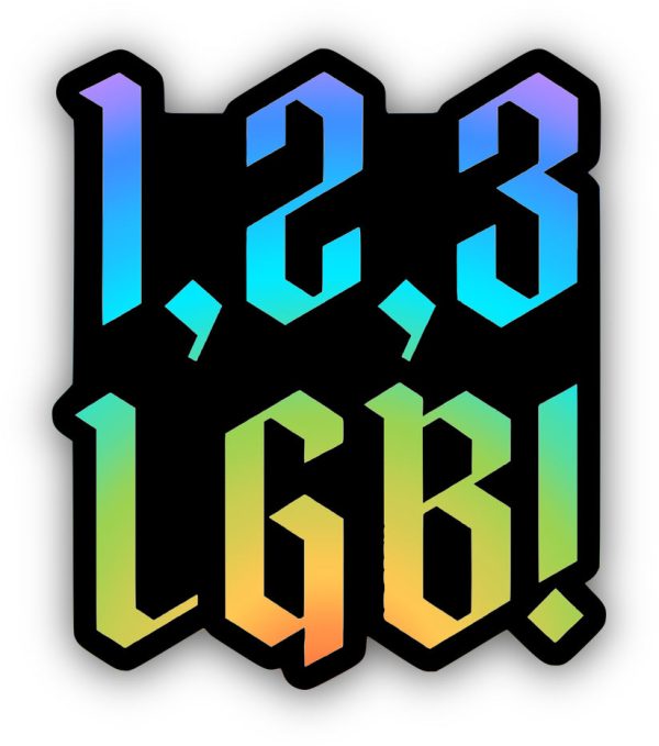 1, 2, 3 LGB! Swiftie Holographic Sticker For Discount