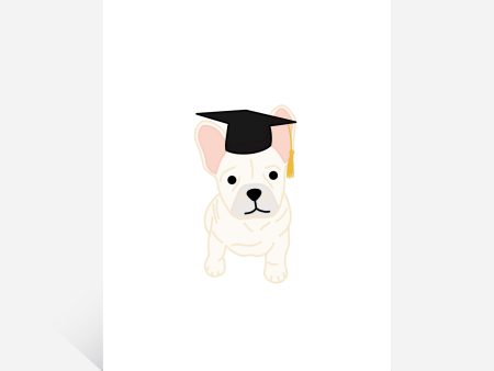 Frenchie Graduation Greeting Card Online