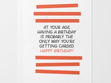 Getting Carded Birthday Card For Discount