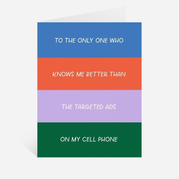 Targeted Ads Greeting Card on Sale