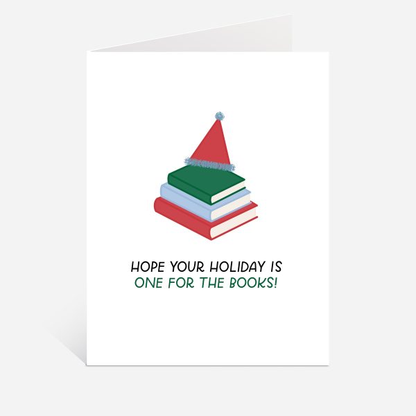 Holiday Books Greeting Card on Sale