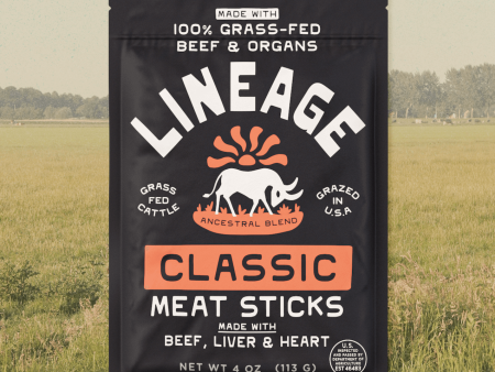 100% Grass-Fed Beef and Organ Meat Sticks Classic Sale