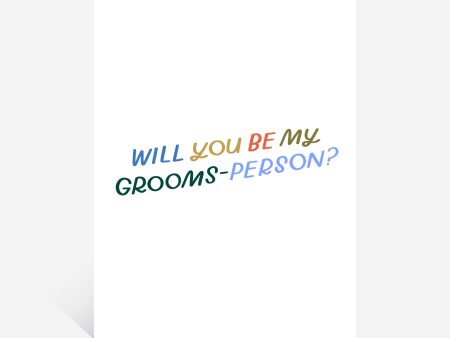 Will You Be My Grooms-Person? Card | Wedding Party Card, Inclusive Cards Online