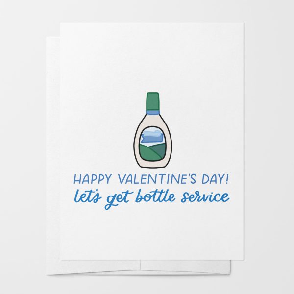 Happy Valentine s Day, Let s Get Bottle Service Ranch Dressing Card Online now