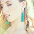 Sweet Treat Tassel Earrings- Teal Supply