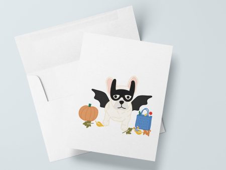 Frenchie Halloween Greeting Card For Sale