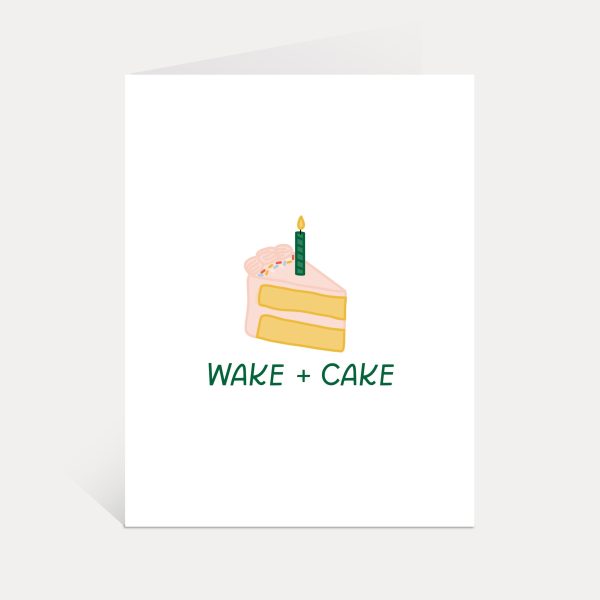 Wake And Cake Birthday Card For Discount