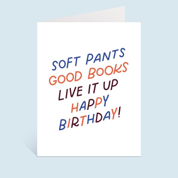 Live It Up Books Birthday Card For Discount