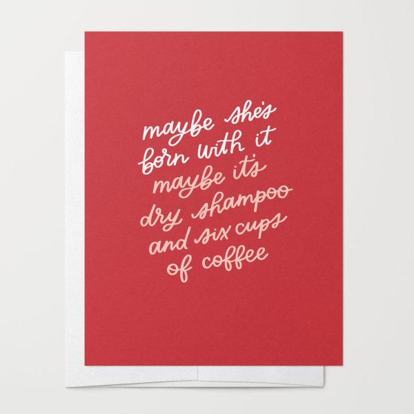 Dry Shampoo And Coffee Card Online