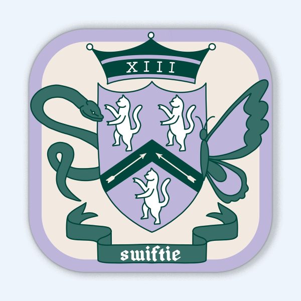 Swiftie Coat Of Arms Sticker For Cheap