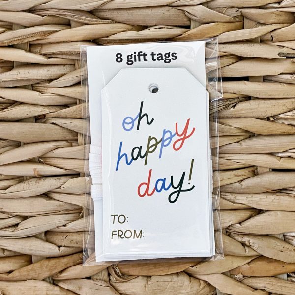 Oh Happy Day Gift Tag Set Cheap