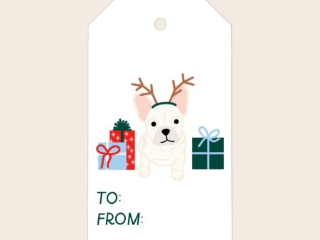 French Bulldog Holiday Gift Tag Set Online Hot Sale