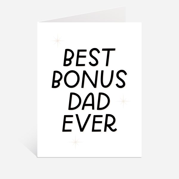 Best Bonus Dad Ever Card Sale