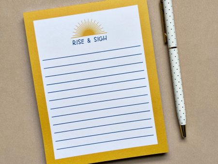 Rise & Sigh Notepad Online