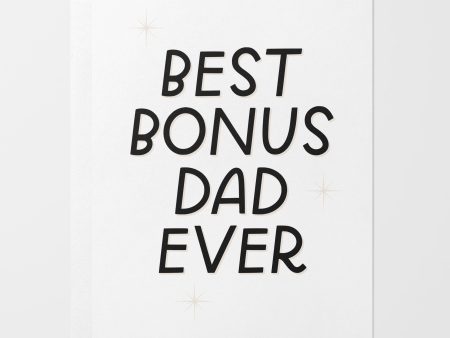 Best Bonus Dad Ever Card Sale