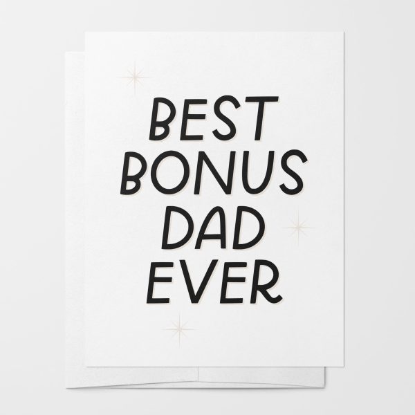 Best Bonus Dad Ever Card Sale