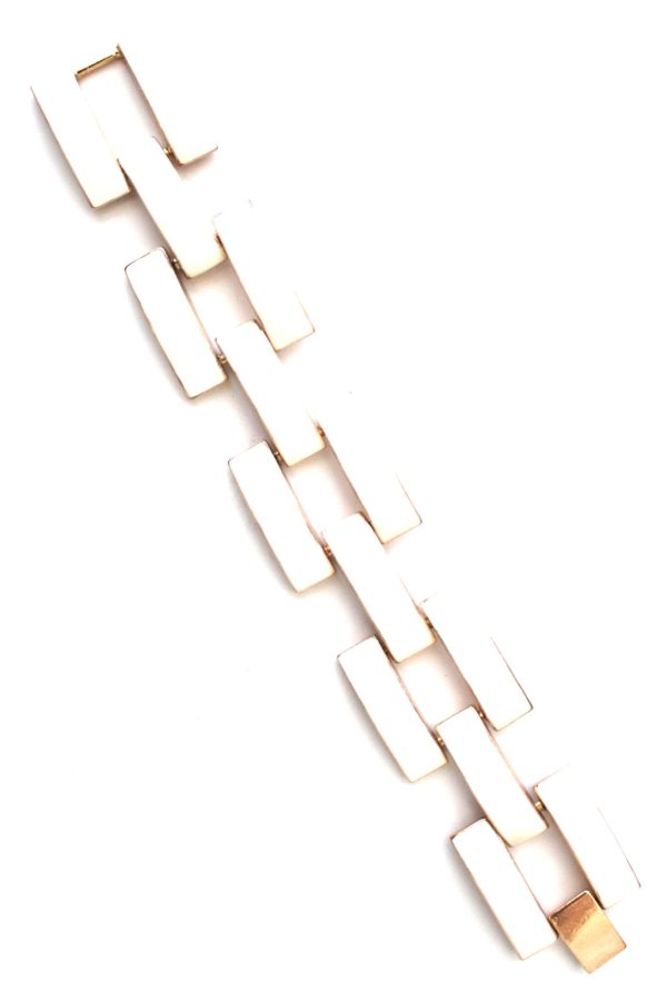 Square Enamel Link Bracelets- 10 Color Options Online